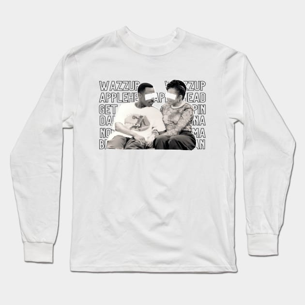 Martin & Gina  - Wazzup / Damn Gina  | 90s Tv Sitcom Long Sleeve T-Shirt by coinsandconnections